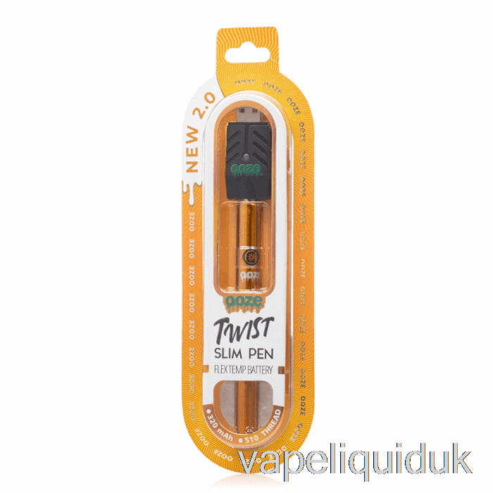 Ooze Slim Twist Pen 2.0 Flex Temp Battery Juicy Orange Vape Liquid